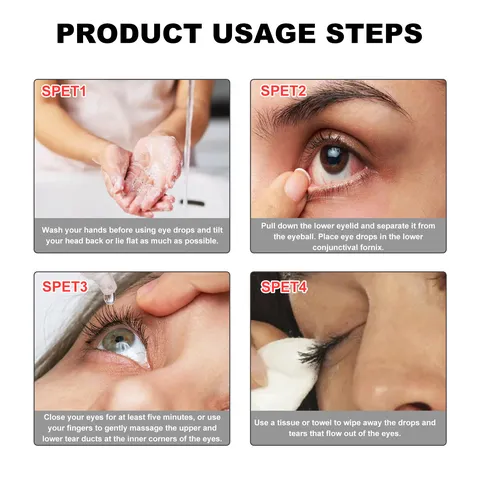 Gouttes Oculaires Colorées Solution Liquide Hydratante pour les Soins des Yeux Hydratant Portable et Gouttes Oculaires Rafraîchissantes pour un Usage Quotidien