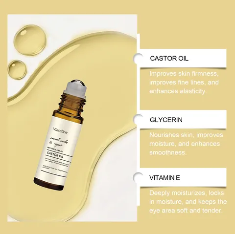Viareline Eye Roller Firming Essential Oil Gentle Massage Eye Skin Moisturizing Daily Care Serum