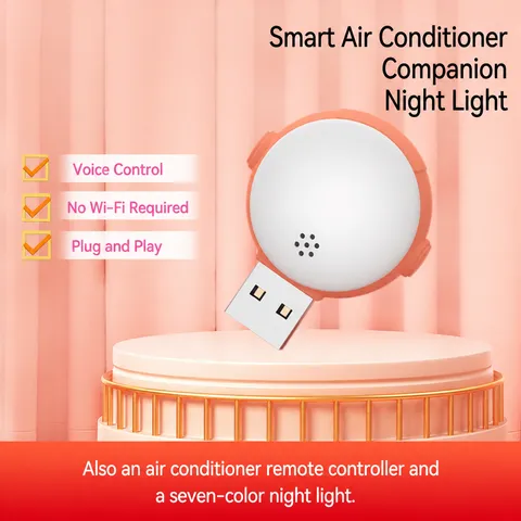 Smart Air Conditioner Companion Voice Control Night Light USB Plug-in Intelligent Home LED Light
