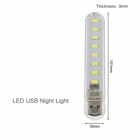 Tragbare USB LED Nachtlampe Mini Nachttisch Schreibtischlampe PC Metall Tragbare Beleuchtung Fixture Für Wohnheim Büro