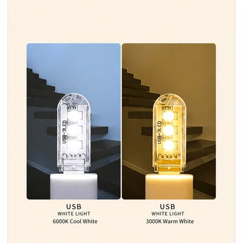 Mini USB LED Nachtlicht Tragbar USB Betrieben Plug and Play Augenschutz Energiesparende Schreibtischlampe Für Wohnheim