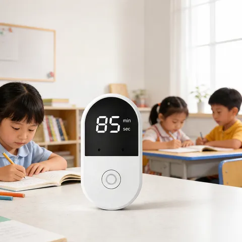 Smart Voice Digital Timer Magnetic Countdown Clock Rechargeable Kitchen Study Time Management Tool Display