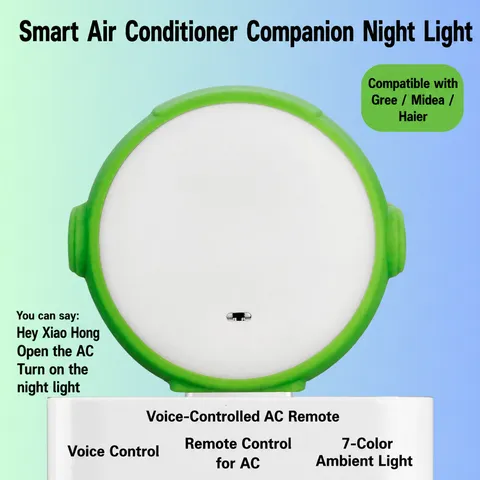 Smart Voice Air Conditioner Remote Control USB Plug And Play Mini Night Light Colorful Atmosphere Lamp For Home Office