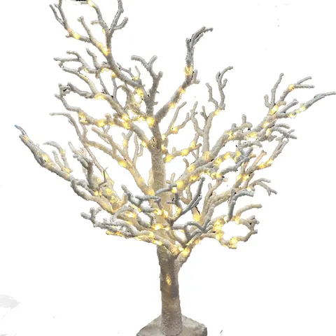 LED Christmas Coral Branch Light Tree Snow Effect Artificial Tree Light For Window Display Holiday Indoor Home Decor