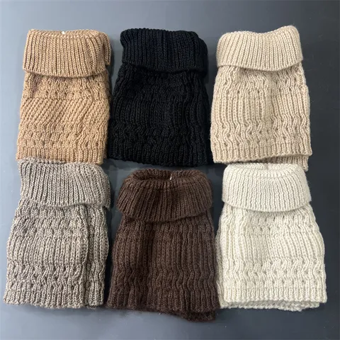 Merino Wool Slouch Socks For Women Solid Color Ribbed Knit Mid Calf Thermal Warm Fashion Winter Casual Hosiery