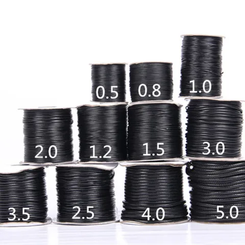 Eco-Friendly Round Waxed Cord For DIY Bracelet Necklace Braided String Handmade Jewelry Making Material Crafts Cord Ribbon Supplies