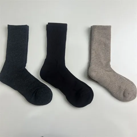 Men's Thickened Warm Merino Wool Outdoor Hiking Sports Socks Mid Tube Athletic Thermal Winter Crew Socks