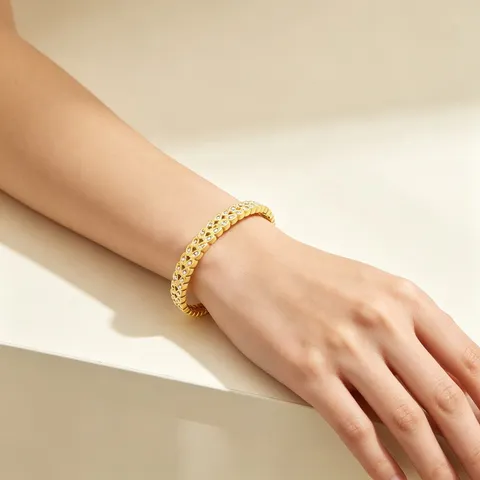 Gouden Roestvrijstalen Boze Oog Geometrische Veer Armband Strass Open Manchet Sieraden Cadeau voor Vrouwen