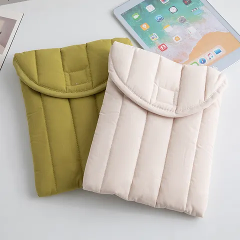 Funda para Portátil de Algodón Acolchado Minimalista Bolsa Interior para Tablet Antigolpes Estuche Protector Suave para MacBook iPad Oficina
