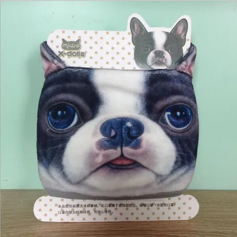 Süße 3D Cartoon Tier Gedruckt Baumwolle Gesichtsmaske Staubdicht Warm Waschbar Dekorativ Atmungsaktiv Ohrschlaufe Mundabdeckung Für Outdoor Unisex Zubehör