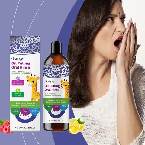 Oralhoe Herbal Extract Mouthwash Refreshing Breath Oral Hygiene Care Liquid Fresh Breath Dental Rinse For Daily Use