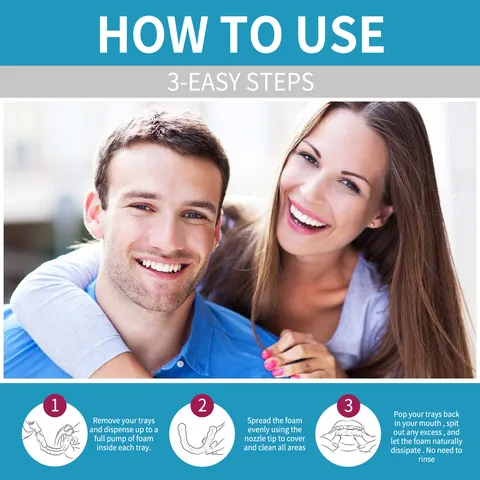 EELHOE Aligner and Retainer Cleaner Foam Denture Cleaning Care Portable Mint Flavor Deep Cleaning Foam Oral Hygiene