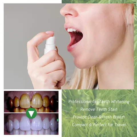 Spray Buccal Blanchissant des Dents EELHOE Portable Haleine Fraîche Soin bucco-dentaire Élimination des Taches Produit