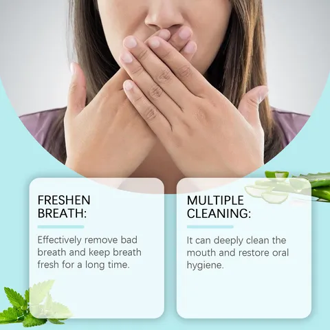 Bain de Bouche Haleine Fraîche Soin Bucco-Dentaire Longue Durée Saveur Menthe Hygiène Bucco-Dentaire Nettoyage Quotidien