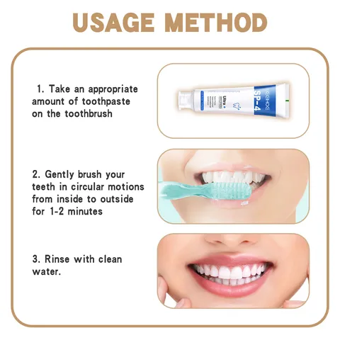 Dentifrice Blanchissant Probiotique EELHOE Haleine Fraîche Nettoyage en Profondeur Soin Bucco-Dentaire Goût Menthe