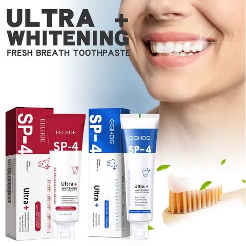 Dentifrice Blanchissant Probiotique EELHOE Haleine Fraîche Nettoyage en Profondeur Soin Bucco-Dentaire Goût Menthe