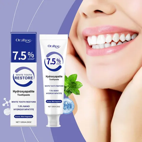 Oralhoe Hydroxyapatite Whitening Toothpaste Stain Removal Mint Flavor Fresh Breath Daily Oral Care Tooth Paste