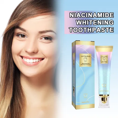 Niacinamid Aufhellende Zahnpasta Tiefenreinigung Fleckenentfernung Frischer Atem Zahnpasta Tägliche Hygiene Pumptube