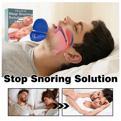 Embout Buccal Anti-Ronflement Protecteur Dental en Silicone Solution Anti-Ronflement Protection Contre le Grincement des Dents Outil de Soins Bucco-Dentaires Avec Boîte de Rangement