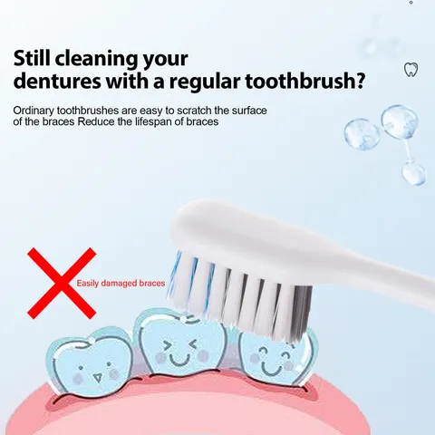 Orthodontic Aligner Foam Cleanser Braces Stain Removal Deep Cleaning Teeth Care Oral Hygiene Liquid Bottle