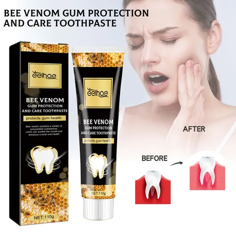 Dentifrice Soin et Protection des Gencives au Venin d'Abeille Eelhoe Blanchiment Anti-Taches Haleine Fraîche