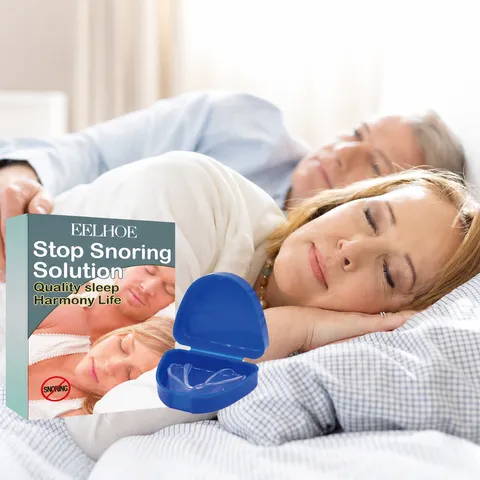 Anti Snoring Mouthpiece Silicone Dental Guard Stop Snoring Solution Teeth Grinding Protector Oral Care Tool With Storage Case