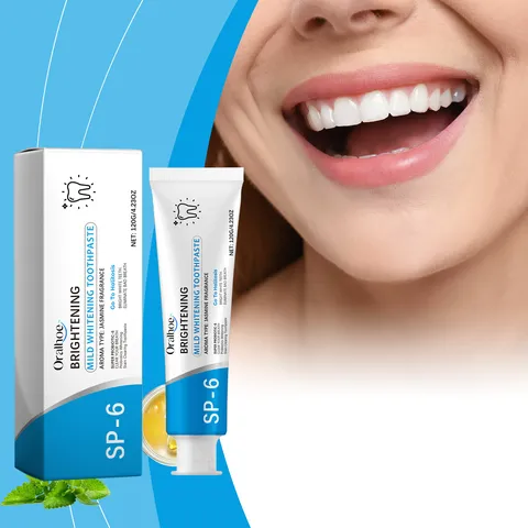 Dentifrice Menthe Jasmin Blanchiment des Dents Rafraîchisseur d'Haleine Nettoyage en Profondeur Élimination des Taches Soin de l'Hygiène Bucco-Dentaire