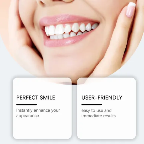Set di Dentiere Modificate Denti Finti Superiori e Inferiori con Perle Termiche Adesive Dentali per il Miglioramento del Sorriso