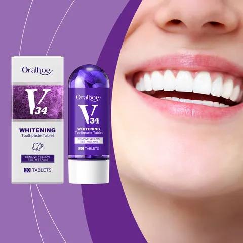 Comprimés de Dentifrice Blanchissants Portables Soin Buccal Haleine Propre Dents Fraîches Poche Hygiène Buccale Saveur Menthe