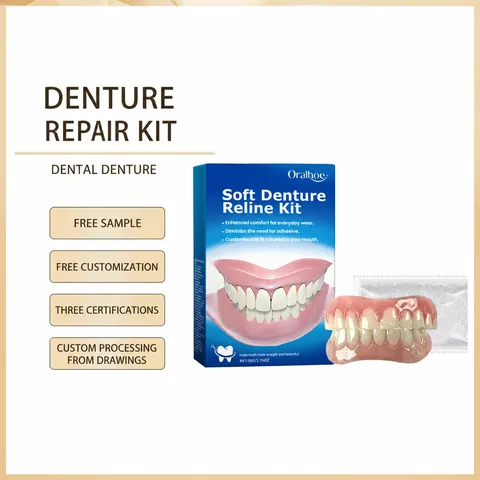 Soft Denture Reline Kit Temporary Tooth Repair Kit Cosmetic Teeth Veneers Moldable Thermal Beads Oral Care Tool