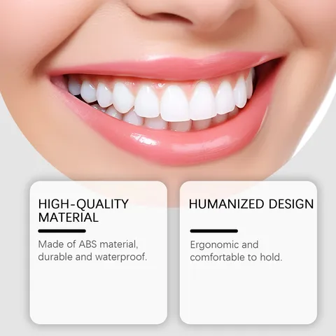 Hydropulseur Manuel Portable ABS Outil de Soin Dentaire pour Nettoyage des Dents et Hygiène Bucco-Dentaire Quotidienne