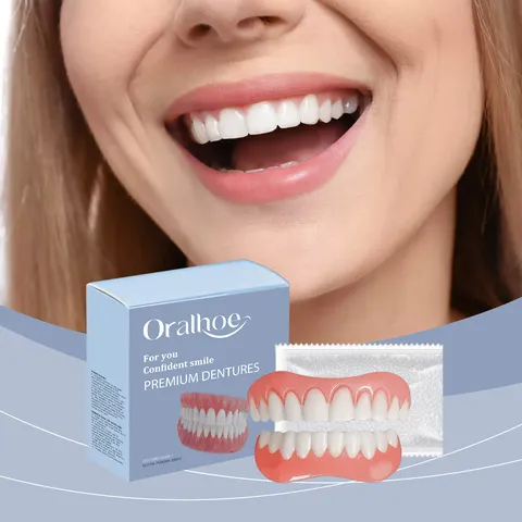 Cosmetic Veneer Braces Upper And Lower Teeth Set With Gutta-Percha Daily Smile Improvement Dental Care Kit