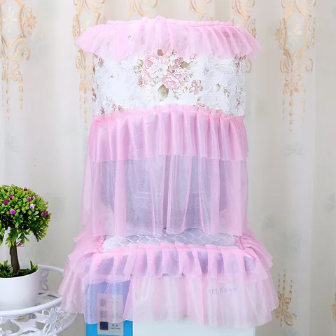 Korean Style Lace Water Dispenser Dust Cover Pastoral Floral Print Household Appliance Protective Cover Home Decor