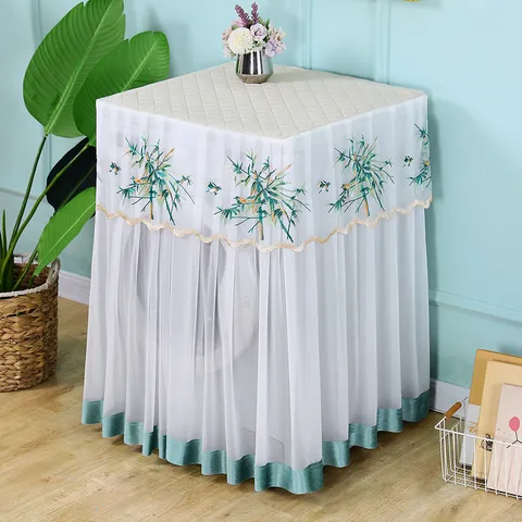 Fundas para Lavadora Automática Impermeable Protector Solar Apertura Superior Protector de Lavandería Decoración de Balcón