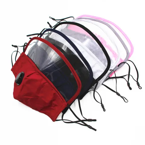 Mascarilla Protectora de Algodón Lavable Antipol dust Con Protector Ocular Transparente Integrado Válvula de Respiración Aire Libre