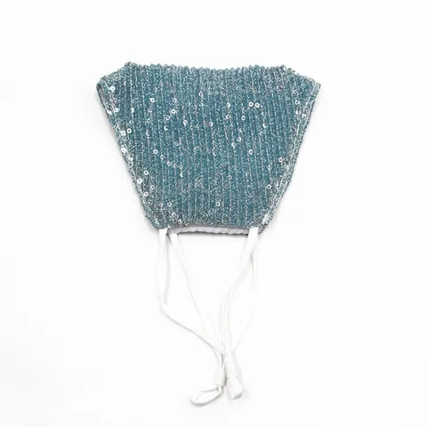 Lace Sequin Face Mask Washable Breathable Sun Protection Reusable Dustproof Adjustable Earloop Mouth Cover For Women Men