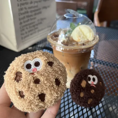 Cartoon Cookie Plush Brooch Keychain Cute Biscuit Soft Stuffed Toy Pendant For School Bag Backpack Ornament Gift Accessory