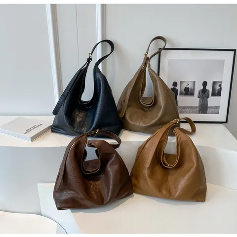 Bolso Tote de Commuter de Moda Retro para Mujer de Cuero PU de Gran Capacidad Hobo Set