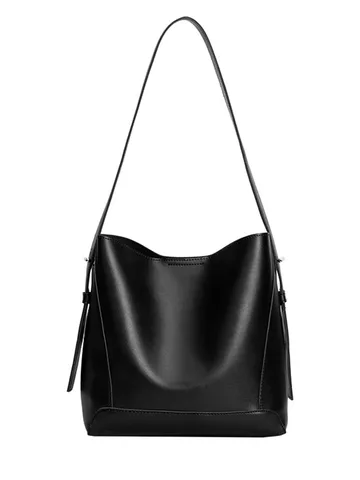 Mujer Bolso Tote Bolso Cubo Gran Capacidad Cuero PU Bolso Bandolera Commuter Casual Minimalista Bolso De Mano Para Damas