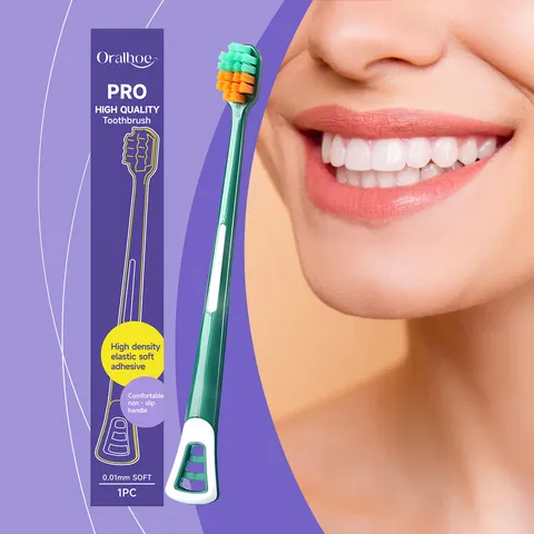 Wide Head Soft Bristle Toothbrush For Adults Deep Cleaning Gum Protection Daily Oral Care Manual Toothbrush