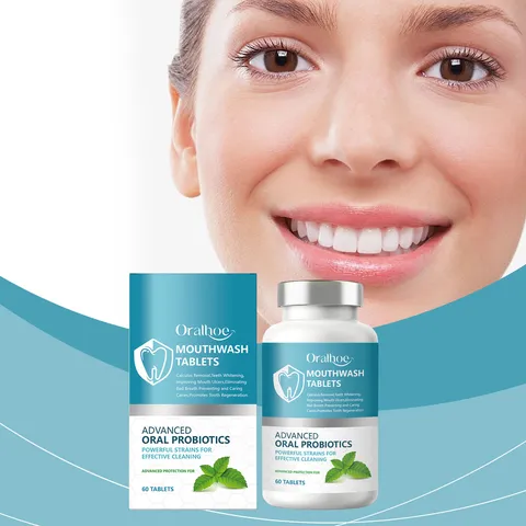 Portable Oral Care Mouthwash Mints Mint Flavor Fresh Breath Solid Breath Freshener Candy For Daily Travel