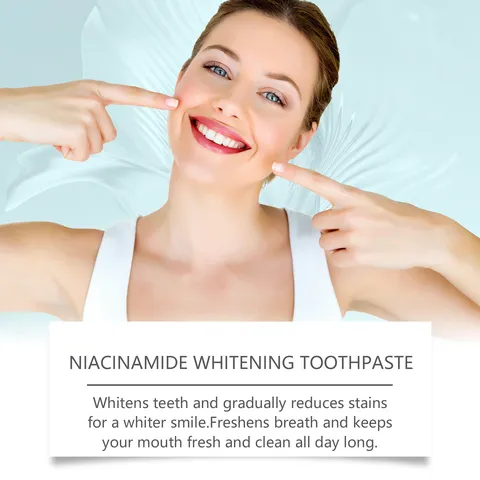 Niacinamide Whitening Toothpaste Gentle Daily Care Stain Removal Fresh Breath Oral Hygiene Adult Tooth Paste