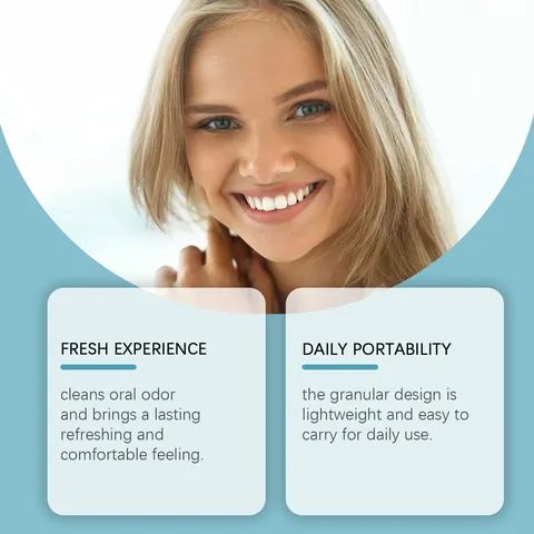 Portable Oral Care Mouthwash Mints Mint Flavor Fresh Breath Solid Breath Freshener Candy For Daily Travel