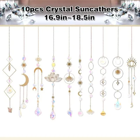 Kristall Sonnenfänger Suncatcher Anhänger Nordischer Windspiel Regenbogenmacher Kronleuchter Hängende Dekoration Heimdekoration