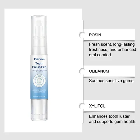 Feimuko Stylo Blanchissant pour Dents Gel de Soin Dentaire Professionnel Élimination Portable des Taches Outil d'Hygiène Bucco-Dentaire