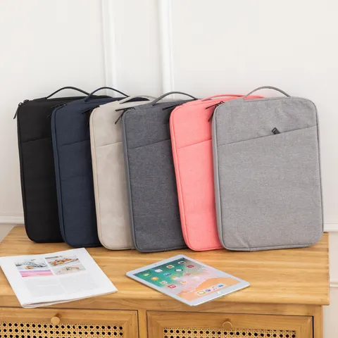 Minimalistische Polyester Laptoptasche Mit Griff Tragbare Notebook Hülle Schützende Aufbewahrungshandtasche Für Tablet Und Laptop