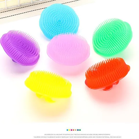Pet Bath Brush Silicone Dog Cat Massage Grooming Brush Soft Bristle Hair Cleaning Tool Portable Pet Shower Brush