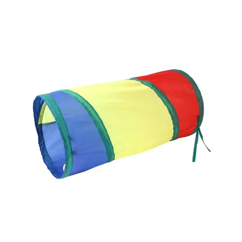 Colorful Rainbow Cat Tunnel Toy Foldable Interactive Pet Play Tube For Indoor Cats Kittens