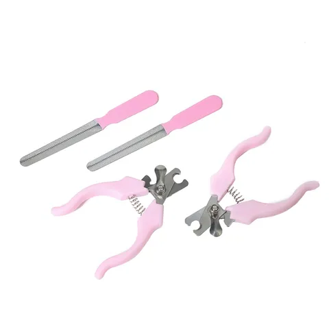 Pet Nail Clippers And File Set Stainless Steel Dog Cat Nail Trimmer Ergonomic Design Professional Pet Grooming Tool