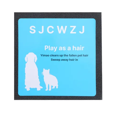 Portable Pet Hair Removal Sponge Brush Reusable Cat And Dog Fur Remover Tool For Sofa Carpet And Car Interior Cleaning